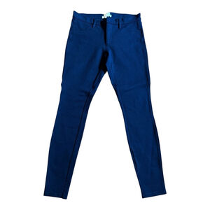 Women's J.Crew Gigi Pants Size 2 Navy Blue Skinny Ankle